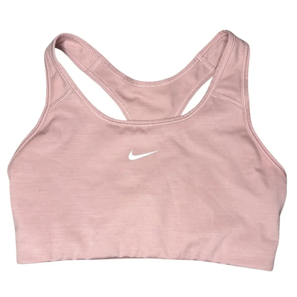 Nike Dri-FIT Sports Bra Women's M  Dusty Pink Racerback Athletic Workout